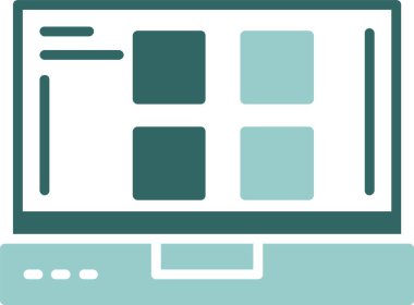 Web Menü Simgesi. Web Düğmesi kavramı. Vektör İllüstrasyonu. Düz Tasarım Biçimi