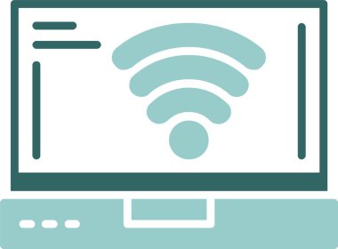 Basit vektör wifi simgesi