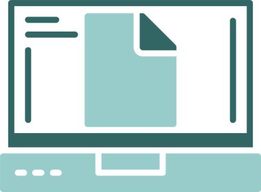 Dosya simgesi basit illüstrasyon            