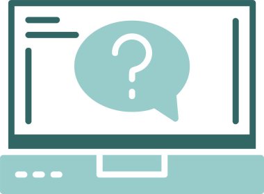 Soru simgesi basit illüstrasyon            