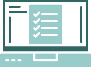 Checklist icon, vector illustration simple design