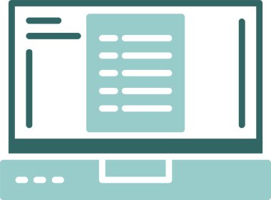 Kontrol listesi. Web simgesi basit tasarım 