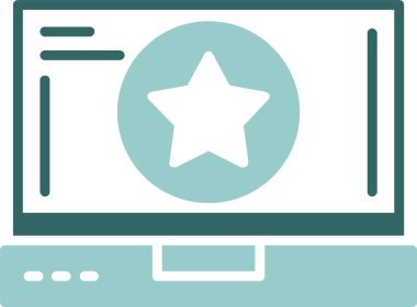 Yıldız simgesi vektör çizim tasarım