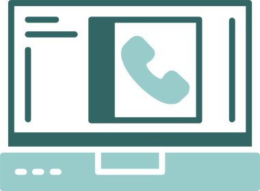 İletişim bilgileri simgesi, kartvizit ve web sitesi için vektör