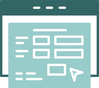 Uygulama Formu Simgesi Web basit illüstrasyonuName            