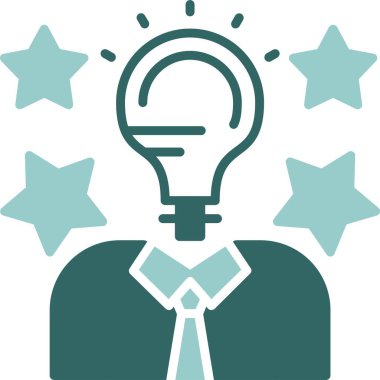 Yetenek. Web basit simgesi illüstrasyonu