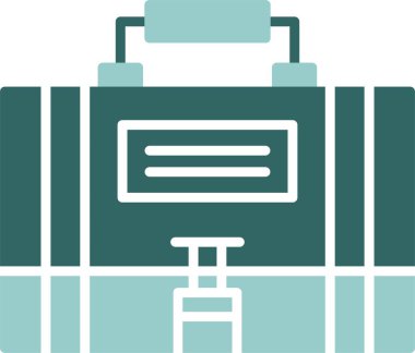 Evrak çantası web basit illüstrasyon simgesi