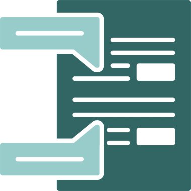 Tavsiye simgesi web basit illüstrasyon            