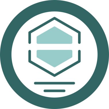 Şirket Logo simgesi web basit illüstrasyon            