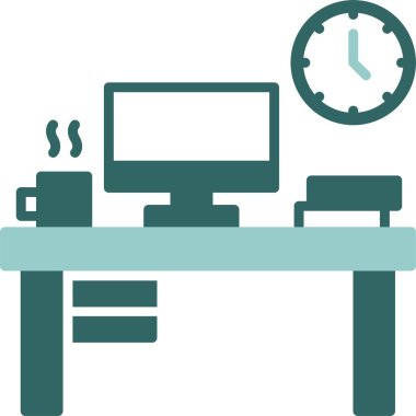 Çalışma Ortamı simgesi web basit illüstrasyonu            