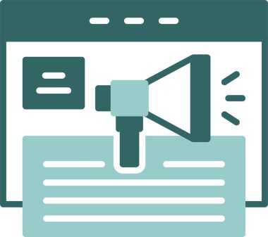 Sosyal ortam simgesi vektör illüstrasyonu