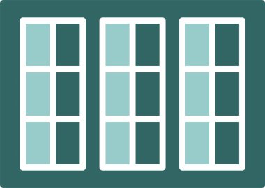 Pencere. Web simgesi basit illüstrasyon 