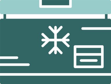 Dondurucu ağ simgesi, vektör illüstrasyonu