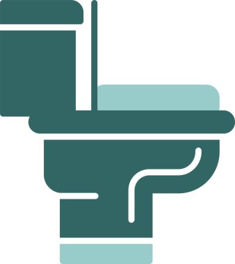 tuvalet ağı simgesi, basit vektör illüstrasyonu