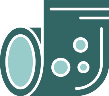 Tuvalet kağıdı web simgesi, basit vektör illüstrasyonu