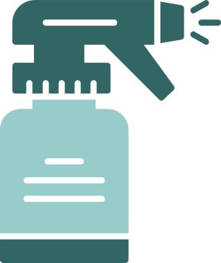 Temizleme sprey ikonu, basit vektör illüstrasyonu