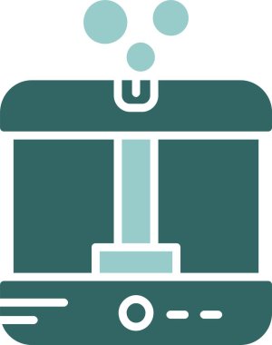 Nemlendirici ağ simgesi, basit vektör illüstrasyonu