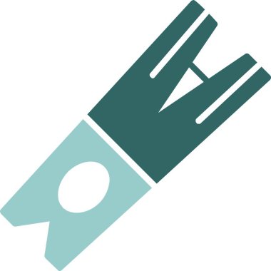 Clothespin web simgesi, basit vektör illüstrasyonu