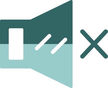 Dilsiz ağ simgesi, basit vektör illüstrasyonu