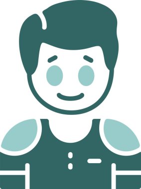 Neşeli olmak. Web simgesi basit vektör illüstrasyonu