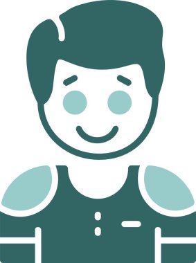 İyimserlik. Web simgesi basit vektör illüstrasyonu