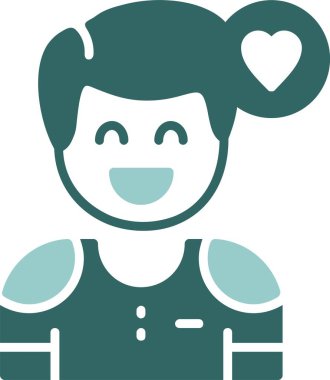 Sempati. Web simgesi basit vektör illüstrasyonu