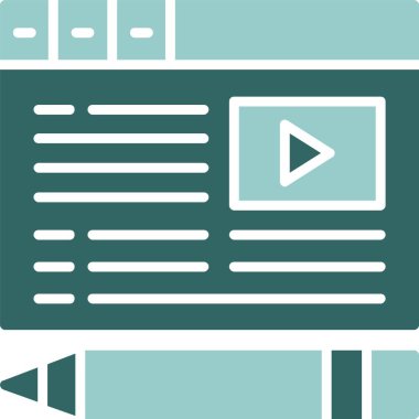 İçerik simgesi vektör illüstrasyon tasarımı