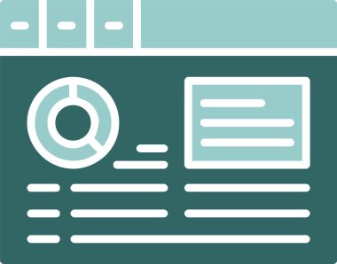 Beyaz arkaplanda izole edilmiş Web analiz simgesi 