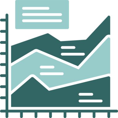 finansal grafik simgesi, vektör illüstrasyonu basit tasarım