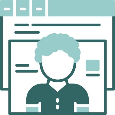 User icon, vector illustration simple design