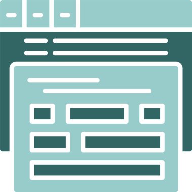  Ad grubu web simgesi, basit vektör illüstrasyonu