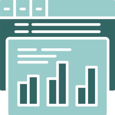 Dosya özeti biçiminde analitik grafik simgesi