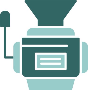 Et Öğütücü. Web simgesi basit illüstrasyon                                     