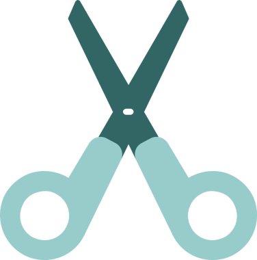 Makas. Web simgesi basit illüstrasyon 