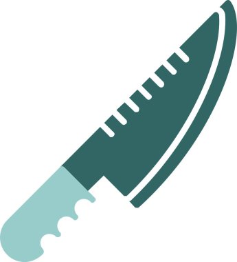 bıçak simgesi, basit vektör çizimi 