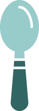 kaşık ikonu vektör illüstrasyonu