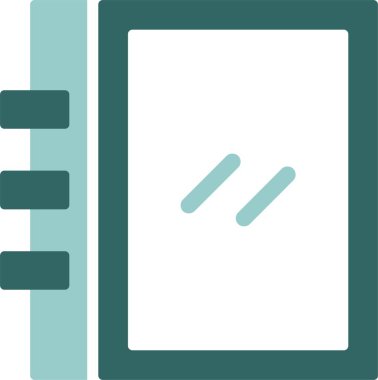 Not defteri simgesi, vektör illüstrasyonu