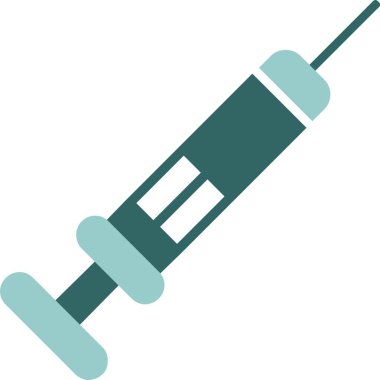 Şırınga web simgesi, basit illüstrasyon 