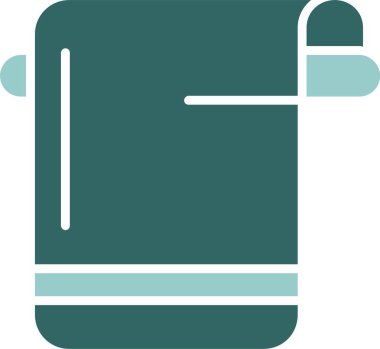 havlu ikonu vektör illüstrasyonu