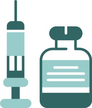 vektör şırınga simgesi, basit vektör illüstrasyon tasarımı 