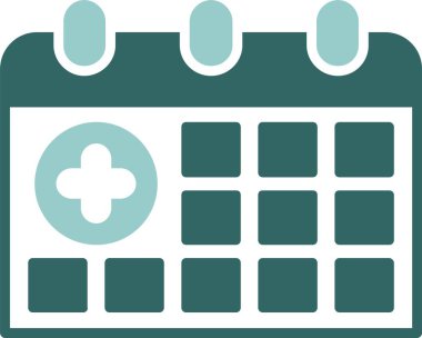 Takvim simgesi vektör illüstrasyonu