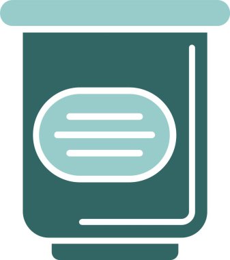 Çöp tenekesi. Web simgesi basit illüstrasyon