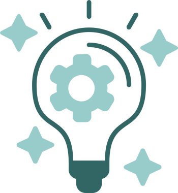 Bir fikrim var. Web simgesi basit illüstrasyon