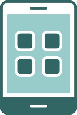 Uygulama. Web simgesi basit illüstrasyon