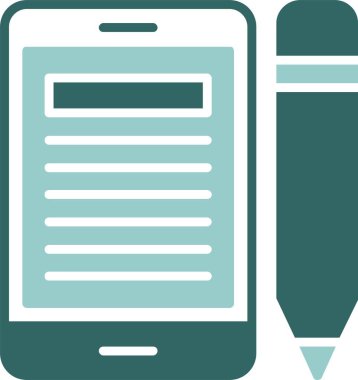 Blog. Web simgesi basit illüstrasyon