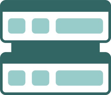 Sunucu. Web simgesi basit illüstrasyon