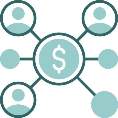 Kitle fonlaması. Web simgesi basit illüstrasyon