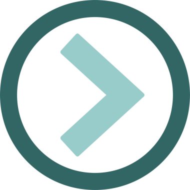 Sembol ileri. Web simgesi basit illüstrasyon