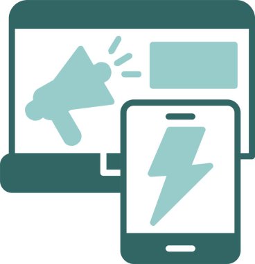 Güç. Web simgesi basit illüstrasyon