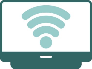 Akıllı televizyon. Web simgesi basit illüstrasyon